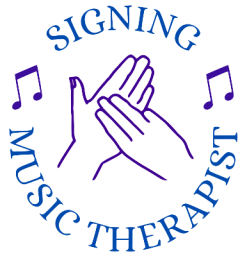 Signing Music Therapist Logo Music Therapy Essex